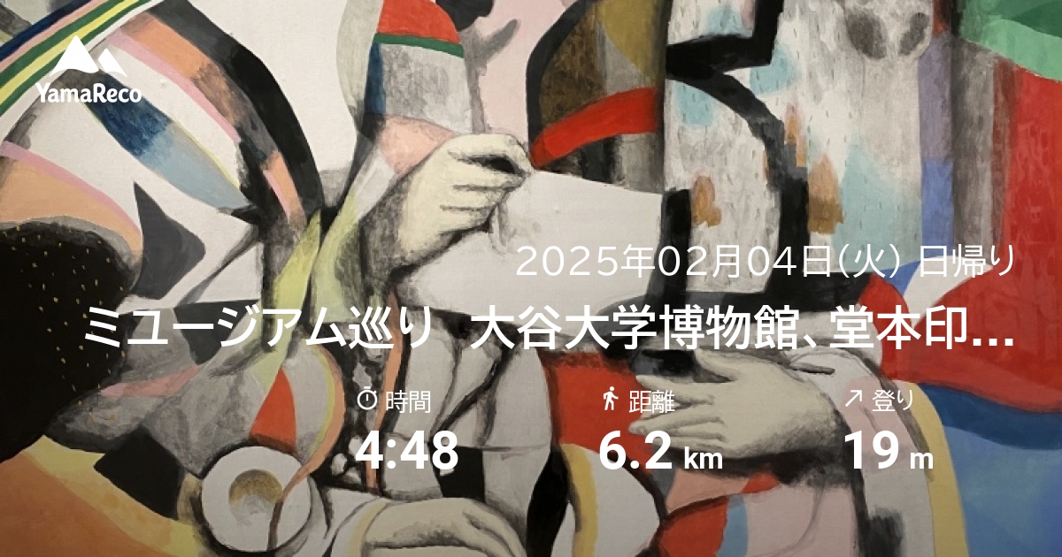 山行記録: ミユージアム巡り　大谷大学博物館、堂本印象美術館、立命館大学国際平和ミュージアム、佛教大学宗教文化ミュージアム
